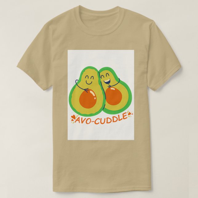 T-shirt Cuddle Avocado mignon (Design devant)