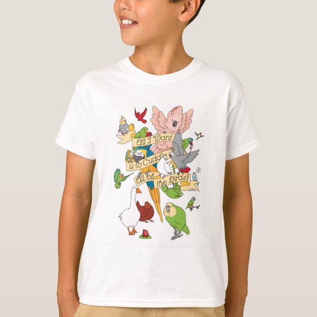 T-shirt Cuddle Tous Les Oiseaux (Devant)