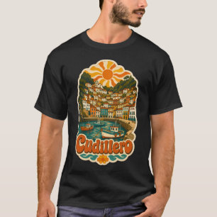 T-shirt Cudillero Espagne Souvenir de Voyage - Illustratio
