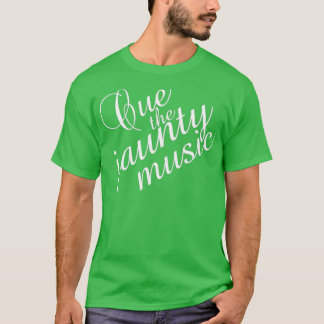 T-shirt Cue Jaunty Music Gentleman Jack White Typographie