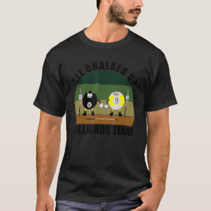T-shirt Cue Sports Pool Billard Équipe Tous Chalup Bill