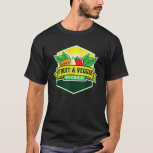 T-shirt Cueilleur de fruits et légumes Producteur de fruit