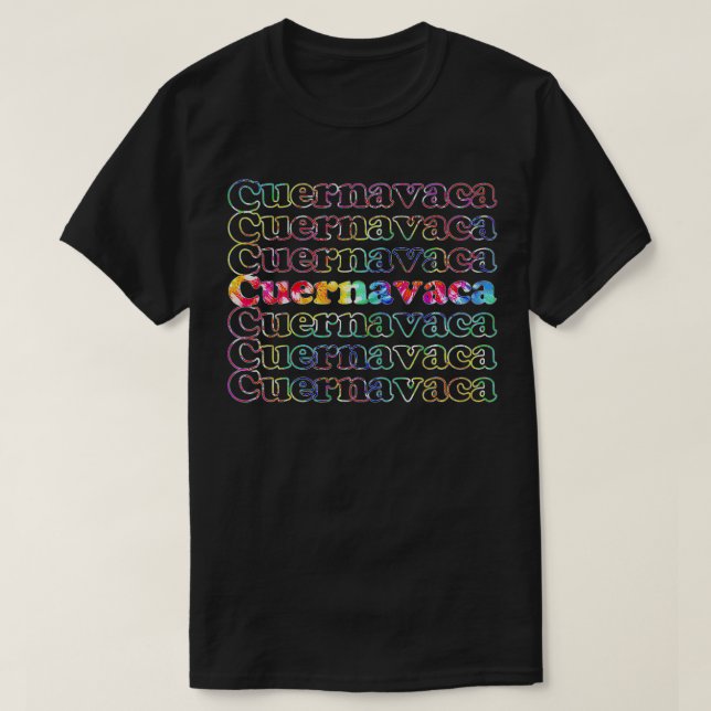 T-shirt Cuernavaca Meico Tie Dye (Design devant)