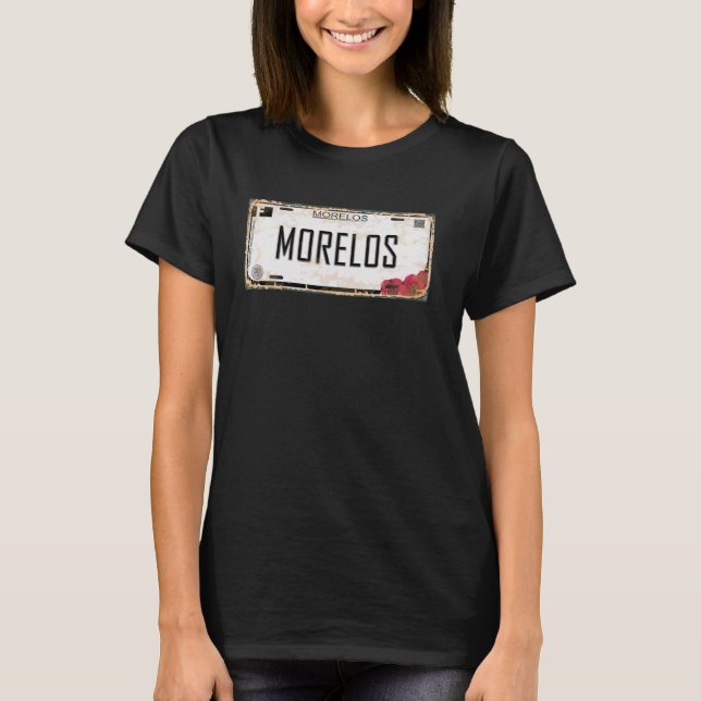 T-shirt Cuernavaca Morelos México Plaque de licence Esthét (Devant)