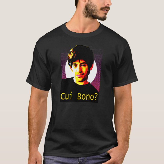 T-shirt Cui Bono : DÉCHIRURE Aaron Swartz (Devant)