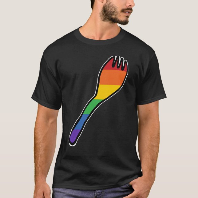 T-SHIRT CUILLÈRE ARC-EN-CIEL ! (Devant)