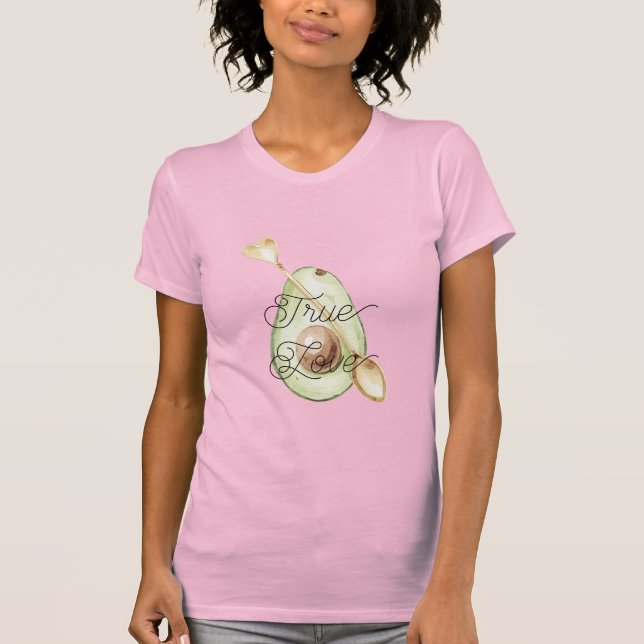 T-shirt Cuillère cœur d'avocat  (Devant)