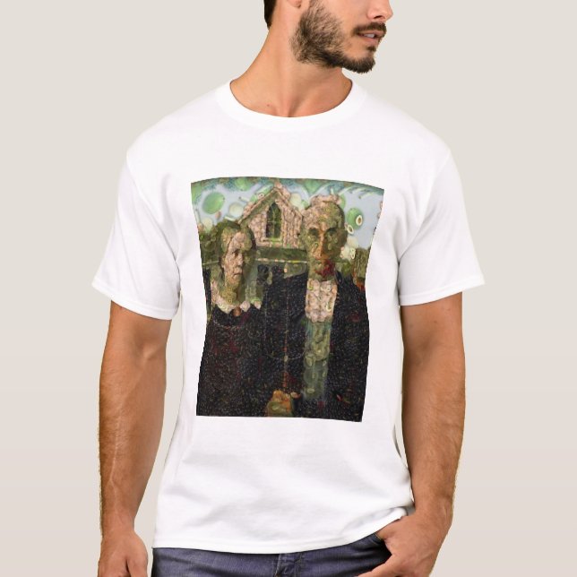 T-shirt Cuillère d'art gothique végétalien (Devant)
