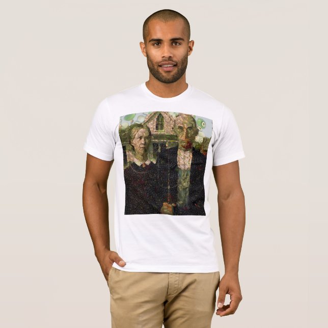 T-shirt Cuillère d'art gothique végétalien (Devant entier)