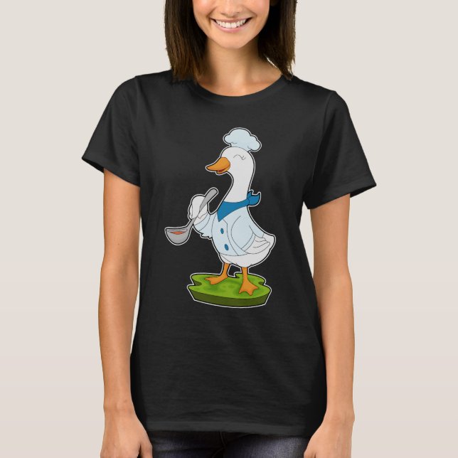 T-shirt Cuillère de Cuisine du chef canard (Devant)