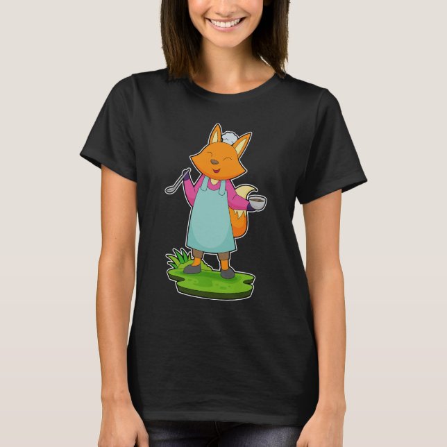 T-shirt Cuillère de Cuisine Fox Chef Bowl (Devant)