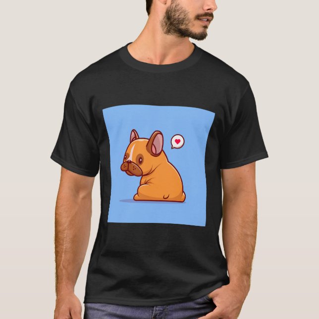 T-shirt Cuillère de Pug Fanny (Devant)