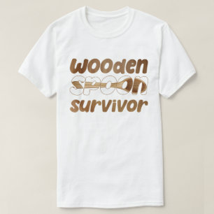 T-shirt Cuillère en bois Survivor Citation sarcastique mèm