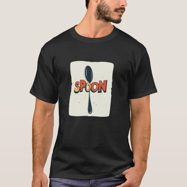 T-shirt Cuillère Incroyable avec Costume de Déclaration Co (Devant)