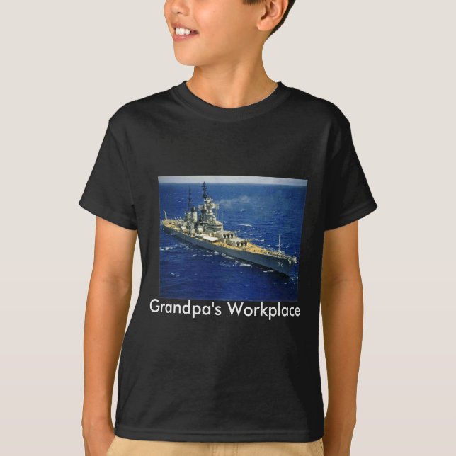 T-shirt Cuirassé Uss New Jersey  (Devant)