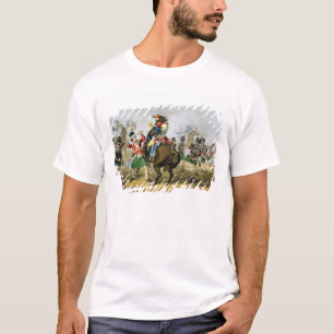 T-shirt Cuirassiers français à la bataille de waterloo,