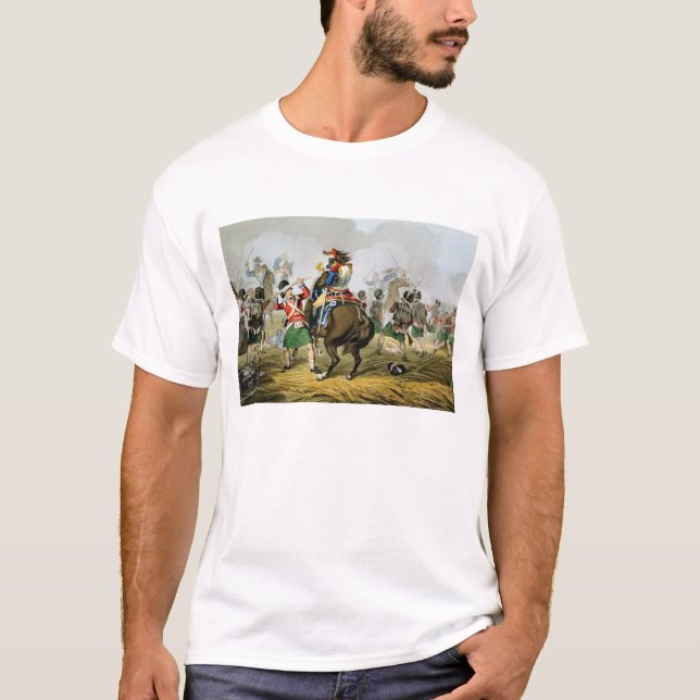 T-shirt Cuirassiers français à la bataille de Waterloo, Ch (Devant)