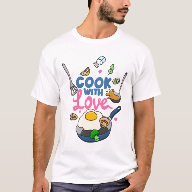 T-shirt Cuire avec amour (Devant)