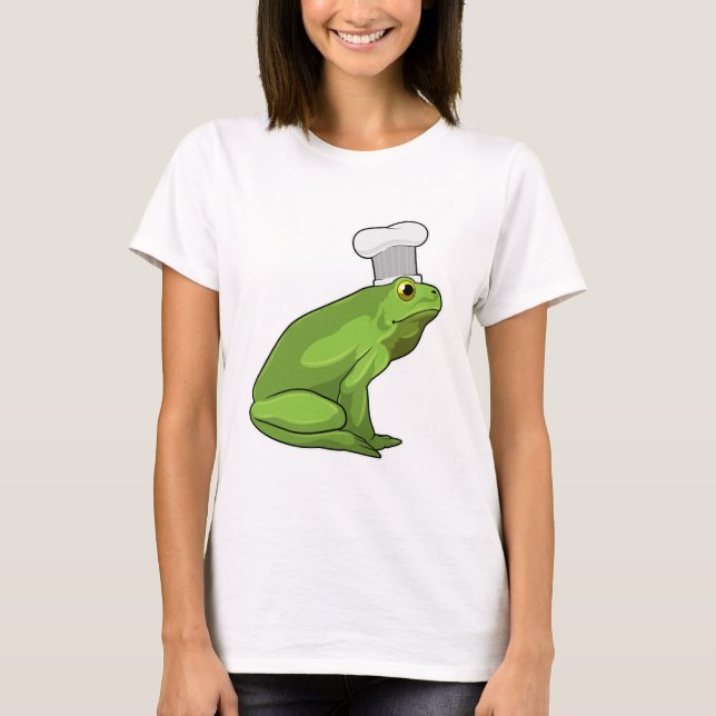 T-shirt Cuire la grenouille avec casquette (Devant)