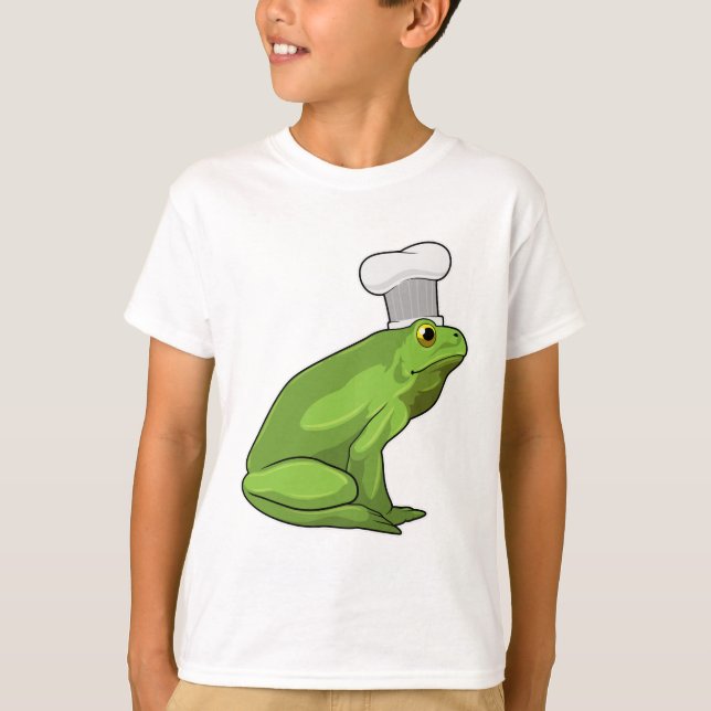 T-shirt Cuire la grenouille avec casquette (Devant)