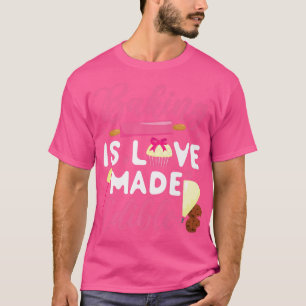 T-shirt Cuisine À Bake Cupcake Rolling Pin La Cuisine Est