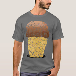 T-shirt cuisine alimentaire nourriture glace cône de crème