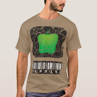 T-shirt Cuisine alimentaire Poivron en bois désossé
