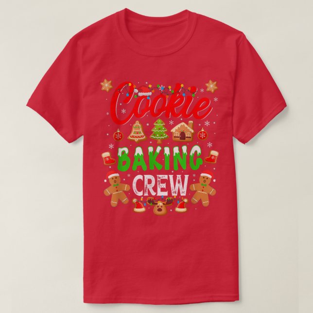 T-shirt Cuisine biscuite Crew pain d'épices Noël 989 (Design devant)