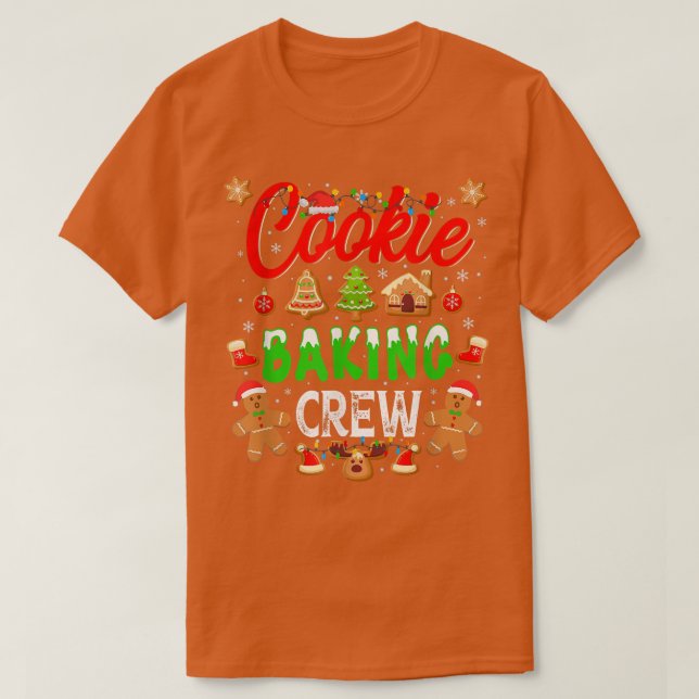 T-shirt Cuisine biscuite Crew pain d'épices Noël 990 (Design devant)