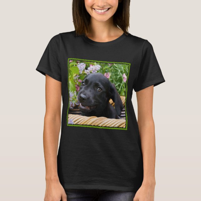 T-shirt Cuisine Black Labrador Retriever Chien Chiot Chiot (Devant)
