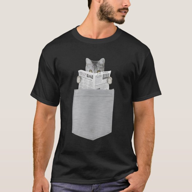 T-shirt Cuisine Chat Kitten De Lecture Dans Votre Poche (Devant)