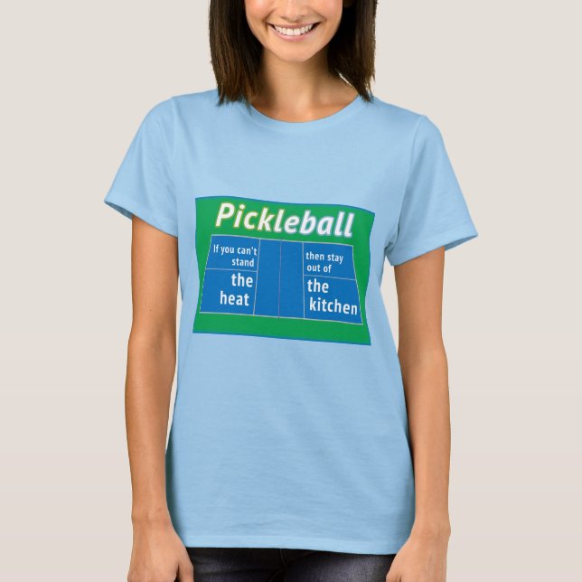 T-shirt Cuisine chauffante Pickleball (Devant)