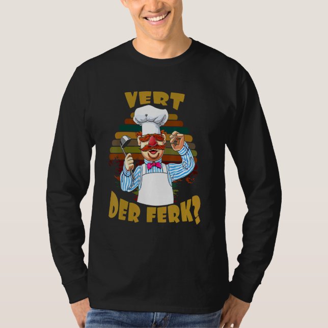 T-shirt Cuisine Chef Vert Der Ferk Tee (Devant)
