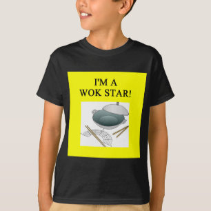 T-shirt cuisine chinoise de wok