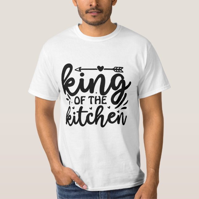 T-shirt cuisine cool king word art (Devant)