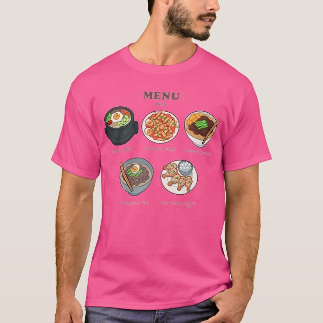 T-shirt Cuisine coréenne (Devant)