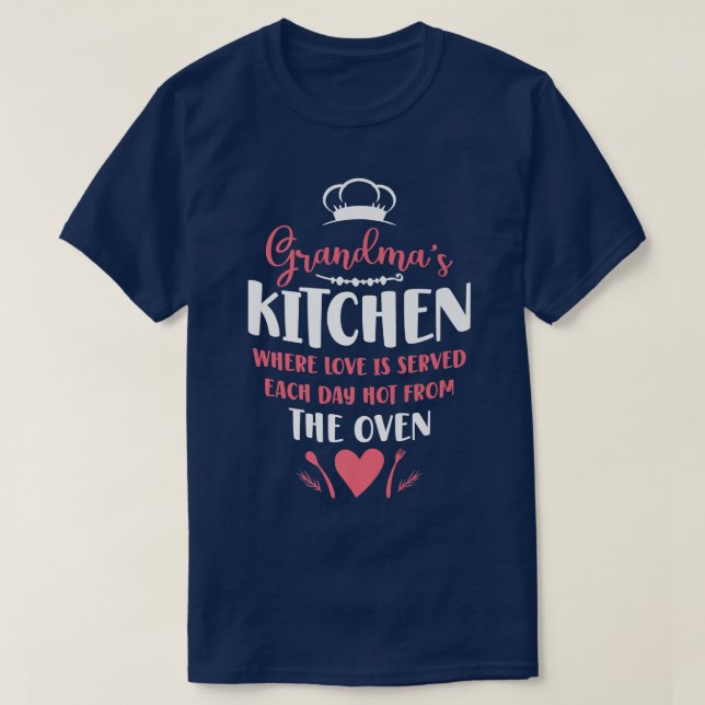 T-shirt Cuisine Cuisine grand-mère Chef cuisine (Design devant)