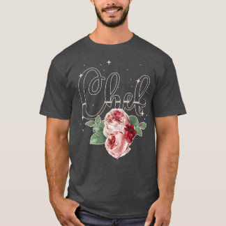 T-shirt Cuisine Cuisine Rose Fleur Floral Cuisine Chef