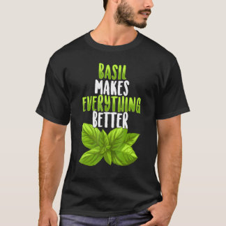 T-shirt Cuisine d'assaisonnement Basil Herb