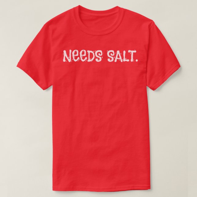 T-shirt Cuisine de cuisson au sel (Design devant)