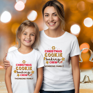 T-shirt Cuisine de Noël Cuisine Baking Écran Famille Corre