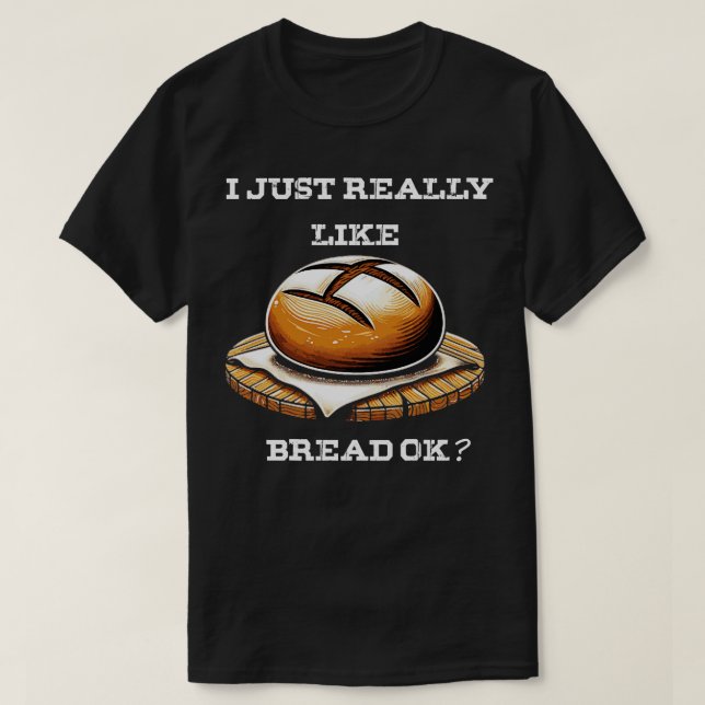 T-shirt Cuisine de pain J'aime Baker (Design devant)