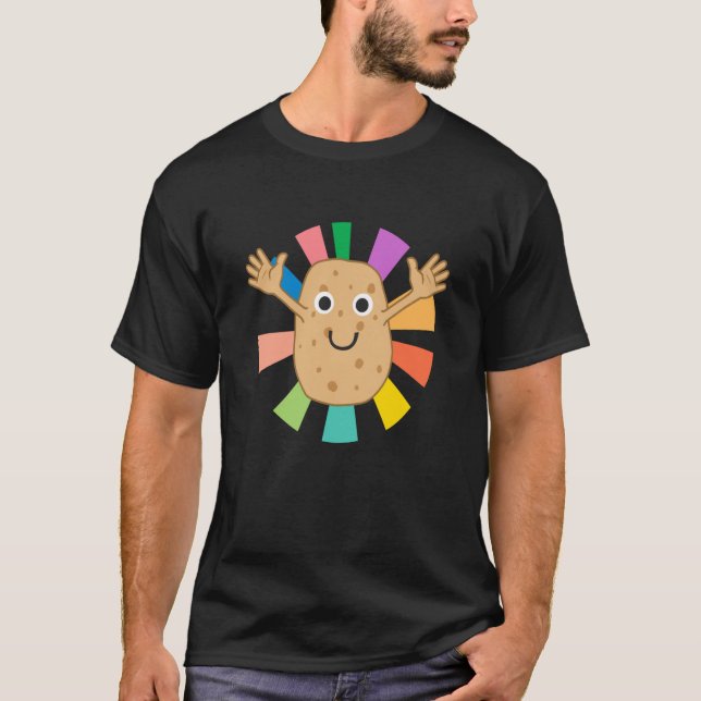 T-shirt Cuisine de passe-temps végétale rétroactive de pom (Devant)