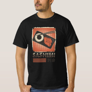 T-shirt Cuisine de Sashimi japonais parfaite Style Vinta