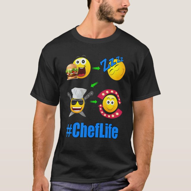 T-shirt Cuisine de vie du chef 1 (Devant)