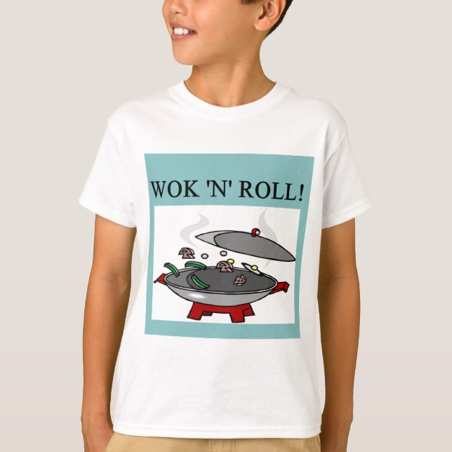 T-shirt cuisine de wok chinois (Devant)