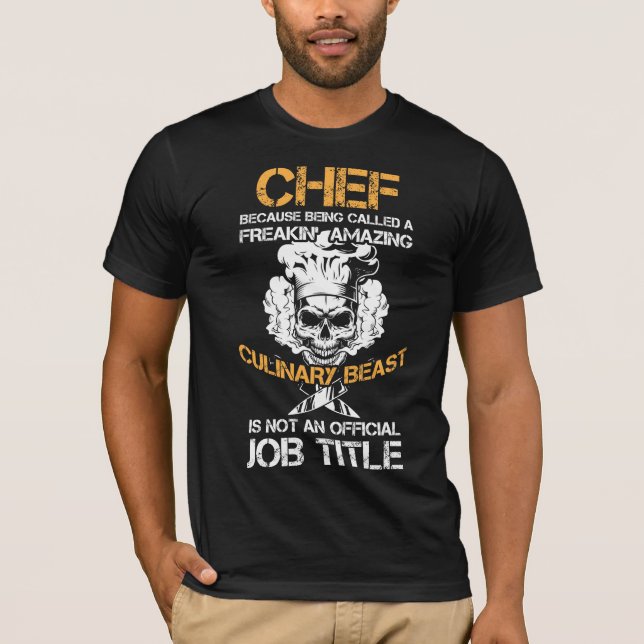 T-shirt Cuisine du chef cuisinier gastronomique Bête Amusa (Devant)