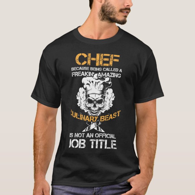 T-shirt Cuisine du chef cuisinier gastronomique Bête Amusa (Devant)