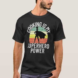 T-shirt Cuisine Est Mon Superhero Power Chef Cook Grill 4