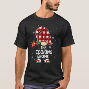 T-shirt Cuisine Gnome Buffalo Plaid Matching Famille Chris